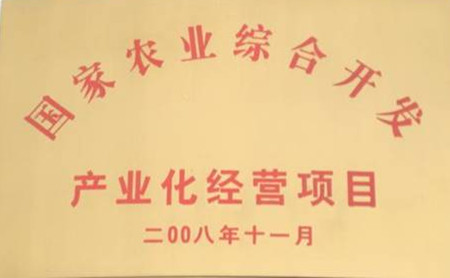 2008国家农业综合开发农业化经营项目